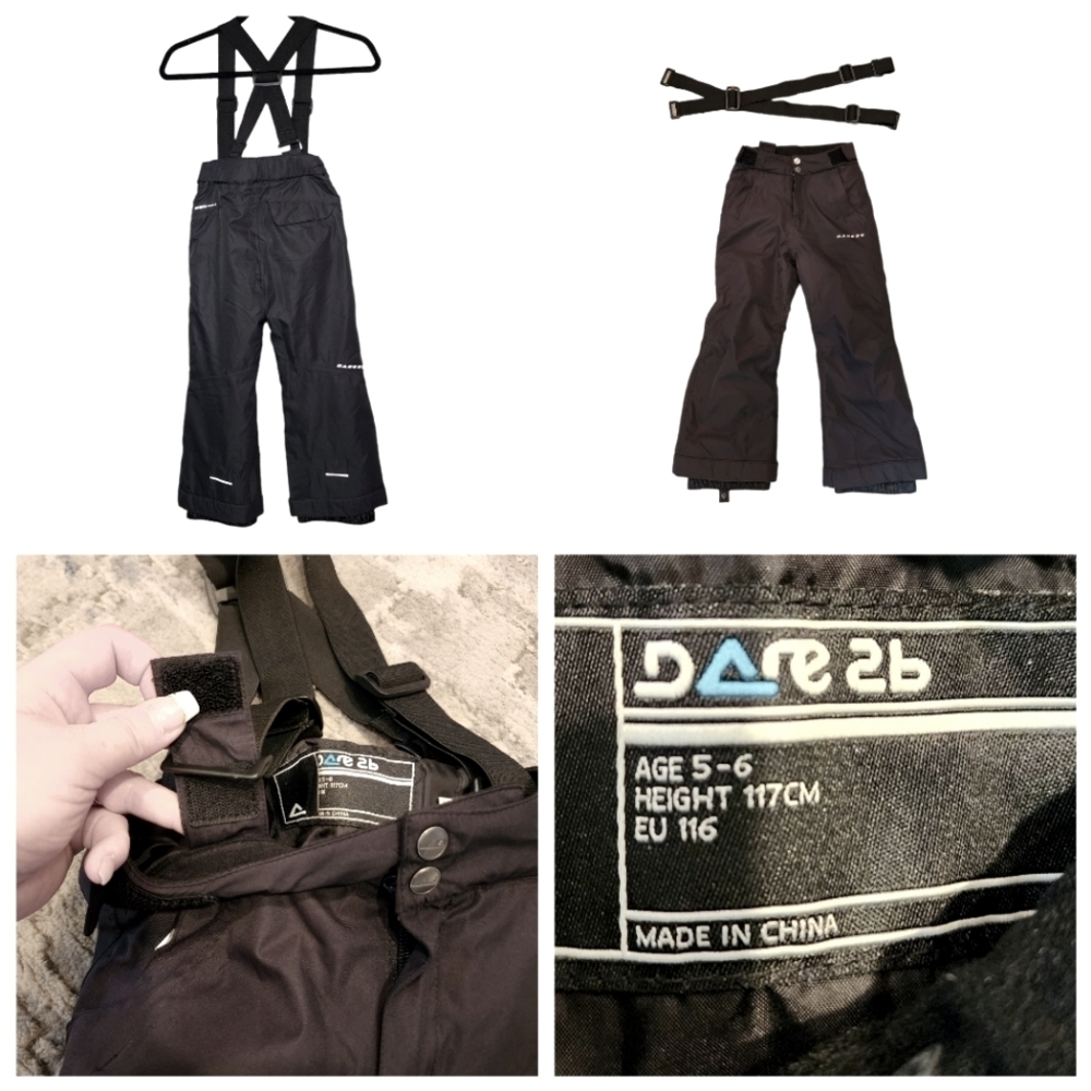 Dare2b snow pants‎ with removable suspenders.